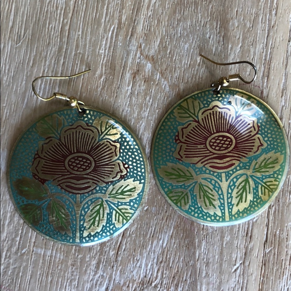Floral earrings